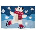 thumbnail image 5 of Holiday Time Polar Bear Navy Cotton/Polyester Bath Rug Set, Non-Slip, 3 Pieces, 5 of 7