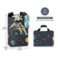 thumbnail image 2 of Yayeee Freestanding Laundry Hamper with Handle Collapsible Large Storage Basket for Clothes, Astronaut Space, 2 of 7