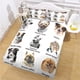 thumbnail image 3 of Conjuntos de ropa de cama Lindo Patrón de perro Microfibra Cubiertas de Microfibra Pillow Shams Niños Dibujos animados Animal Mascota Mascota Impreso Mano de verano Set S LyshDW2109250013 3 Piezas Scienceny HA012377-01, 3 of 7