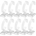 thumbnail image 1 of Pack Of 10 Transparent Watch Display Stand Holder, Watch Stand Transparent For Home Or Store Use, 1 of 5