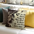 thumbnail image 3 of BANET Life Hard Learn Everything Be The Woman You Can Be Throw Pillow Cover Material Decorative 20x20in, 3 of 5