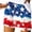 A06, variant on Workout Shorts Women Summer Saving Women's Summer Independence Day Printed Pocket Bandage Shorts Casual Pants 2XL