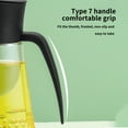 thumbnail image 6 of 630ML Glass Olive Oil Dispenser, Black Green, 3.93x3.93x7.28in, Leakproof with Automatic Cap & No-Drip Nozzle, for Kitchen, 6 of 8