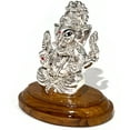 thumbnail image 4 of 999 Pure Silver Ganesh / Ganpathi idol / Statue / Murti (Figurine #48), 4 of 4