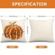 thumbnail image 3 of Fundas de almohada con diseño de calabaza para Acción de Gracias (4 unidades, amarillas, 45x45 cm) para decoración de sofá o dormitorio Rkxzt, 3 of 4