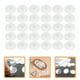 thumbnail image 3 of 50 ganchos autoadhesivos transparentes para techo, resistentes, sin taladro, extraíbles, con forma de campana de viento (2,2 cm), 3 of 5