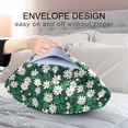 thumbnail image 3 of Ryvnso Satin Pillowcase Daisy Flowers with Leaves Pillow Cases Standard Size 40x20in, 3 of 6