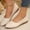 Beige, variant on Eltusu Women Flat Shoes, Comfy Slip on Pointy Toe Casual Office Shoes Green Size 9