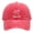 WashWatermelon Red, variant on Fish On Fishing Hook Embroidered Washed Baseball Cap, Vintage Casual Soft Top Adjustable Dad Hat for Unisex Outdoor Sports