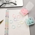 thumbnail image 6 of 100Pcs Colorful Binder Rings 15mm Detachable Binder Rings Book Rings for Note Card Binder Notebook Binder Journal, 6 of 15