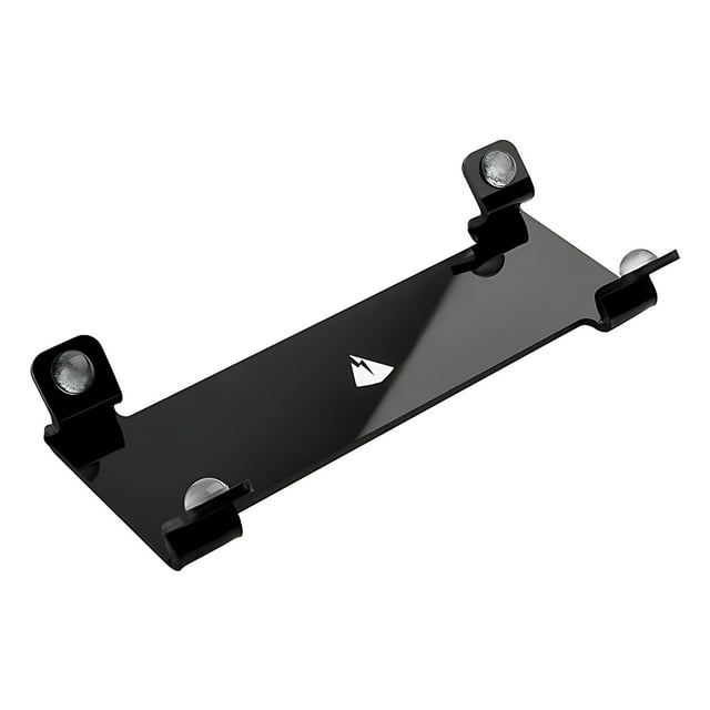 Injueey Soporte de altavoz acrílico ligero para coche con soporte de exhibición transparente para altavoz de escritorio FLIP Cables de audio/vídeo Negro