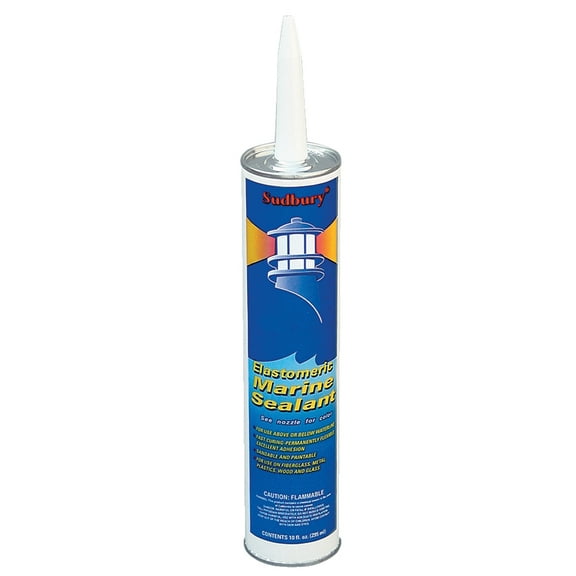 Sudbury Elastomeric Marine Sealant - 10oz Cartridge - White | Bundle of 5
