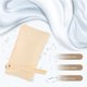 thumbnail image 5 of YSNOOWE Cartera Clutch De Cuero Beige Con Estampado De Cocodrilo Y Amplio Almacenamiento, 5 of 6