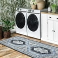 thumbnail image 3 of Tzou Boho Washable Runner Rugs 2x6 for Living Room Bedroom, Non Slip Geometric Carpet for Kitchen Entryway, Stain Resistant, Super Soft(Blue), 3 of 7