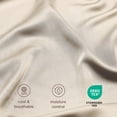 thumbnail image 6 of Bare Home Bamboo 3-Piece Duvet Cover Set - Made from Rayon Fibers - Soft, Cooling & Breathable - King,Sand, 6 of 11