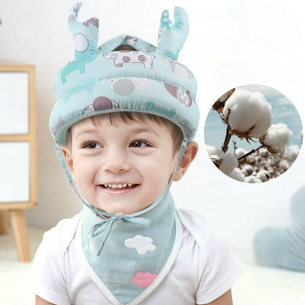 Sombrero de Seguridad para Pequenos Casco de Gateo Infantil Sombrero Protector Anticolision Sombrero Protector de Cabeza para Bebes Ni Azul Baoblaze protector de cabeza de seguridad infantil Walmart e...