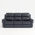 thumbnail image 6 of Recliner Sofa， PU Leather Reclining Sofa with USB Button and Wireless Charger, Recliner Sofa 4-Seat Reclining Sofa for Living Room, Office, Home Theater,Tech cloth (Light Grey-Blue), 6 of 6