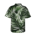 thumbnail image 3 of Picia Tropical Palm Leaves1 Gentle Cotton Regular Fit Short Sleeve Casual Hawaiian Shirt for Men-XX-Large, 3 of 9