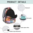 thumbnail image 4 of Pioneer Flower Backpack for School,Cute School Bag,Schoolbag with Adjustable Shoulder Straps & Padded Back,15.3"x11"x7.1"., 4 of 6