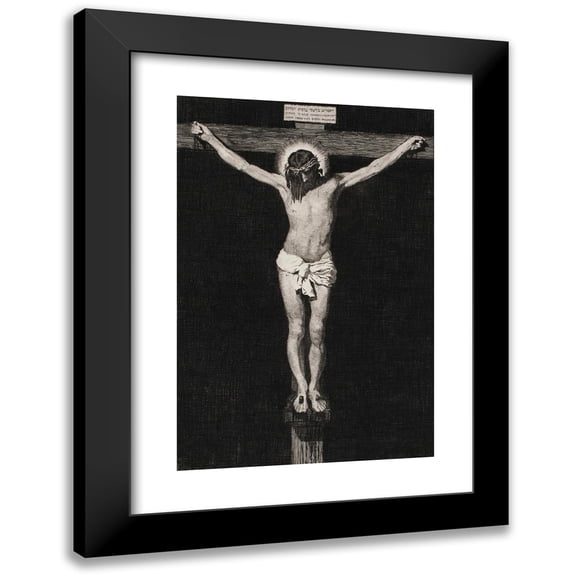 G.V. Blom 17x24 Black Modern Framed Museum Art Print Titled - Christ on the Cross
