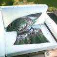 thumbnail image 4 of Set of Two 16" X 16" Blue and Green Reindeer Indoor Outdoor Throw Pillow, 4 of 4
