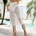 thumbnail image 6 of ZPAQI Women Hollows Crochet Sexy Sleeveless Beachwear Cover Down Sleep Swimwear Cover, 6 of 19