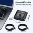 thumbnail image 5 of Tizuqe USB3.0 Switcher Seamlessly Sharing of USB Devices Between 2 Computers, 5 of 9
