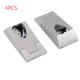 thumbnail image 2 of 4PCS Wardrobe Clothes Tube Support Heart Shape Closet Rod Pole End Bracket Holder Furniture Hanging Pole Flange Base Hardware, 2 of 11