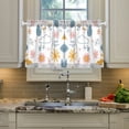 thumbnail image 2 of Yayeee Kitchen Curtains Tier Pair Light Filtering 27"x36" Rod Pocket Short Cafe Window Panel, Cartoon Doodles, 2 of 7