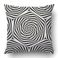 thumbnail image 1 of BSDHOME Geometric Pattern In Black And White Pillowcase Pillow Cushion Cover 18x18 inch, 1 of 1