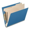 thumbnail image 2 of 25 Pt. Pressboard Classification Folders, Full Cut End Tab, Letter Size, 2 Dividers, Blue (Box of 10), 2 of 8