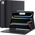 thumbnail image 1 of Funda para iPad Pro 13 CHESONA 2024 con teclado desmontable, color negro, 1 of 8