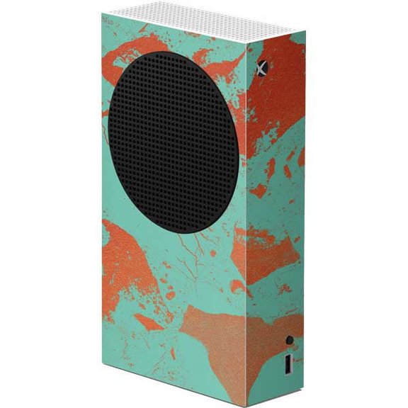 Skinit Marble Turquoise and Orange Marble Xbox Series S Console Skin