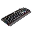 thumbnail image 1 of mecánico para juegos, respuesta rápida retroiluminada RGB 104 teclas Azul cómodo Tapa de tecla cuadrada negra Jinwen Teclado mecánico, 1 of 8