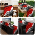 thumbnail image 6 of Red Black Ombre Table Runner 120 Inches Long, Modern Geometric Abstract Aesthetics Cream Kitchen Coffee Dining Table Decoration for Home Party Birthday Wedding Home Decor 13x120 Inches, 6 of 8
