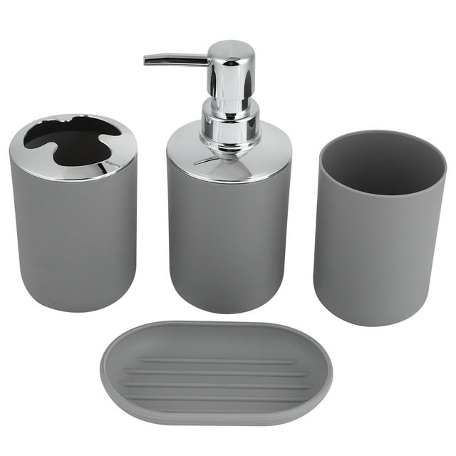Jabonera Jadeshay 4 Unids/set Kit de Baño Accesorio Botella de Jabón Líquido