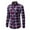 Red, variant on WREESH Men's Button Down Shirts Elegant Long Sleeve Plaid with Turn-Down Collar and Modern Print Red