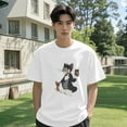 thumbnail image 4 of Tom And Jerry T-Shirt For Men Women, Unisex Cotton Crew Neck Tee Shirts, Novelty Short Sleeve Tops, 4 of 7