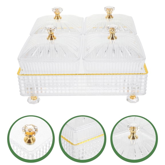 HOMEMAXS  Serve Snack Plate Platter Fruit Serving Snacks Travel