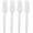White, variant on DEA 100 White Plastic Forks Heavy-Duty, Heavyweight Plastic Silverware Forks, Fancy Plastic Cutlery, Elegant Disposable Forks Pack, Bulk Disposable Flatware, Christmas Holiday Plastic Utensils Set