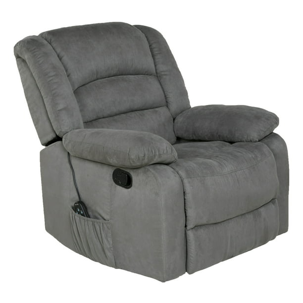Relaxzen Massage Chair Rocker Recliner With Heat Dual Usb Walmart Com Walmart Com