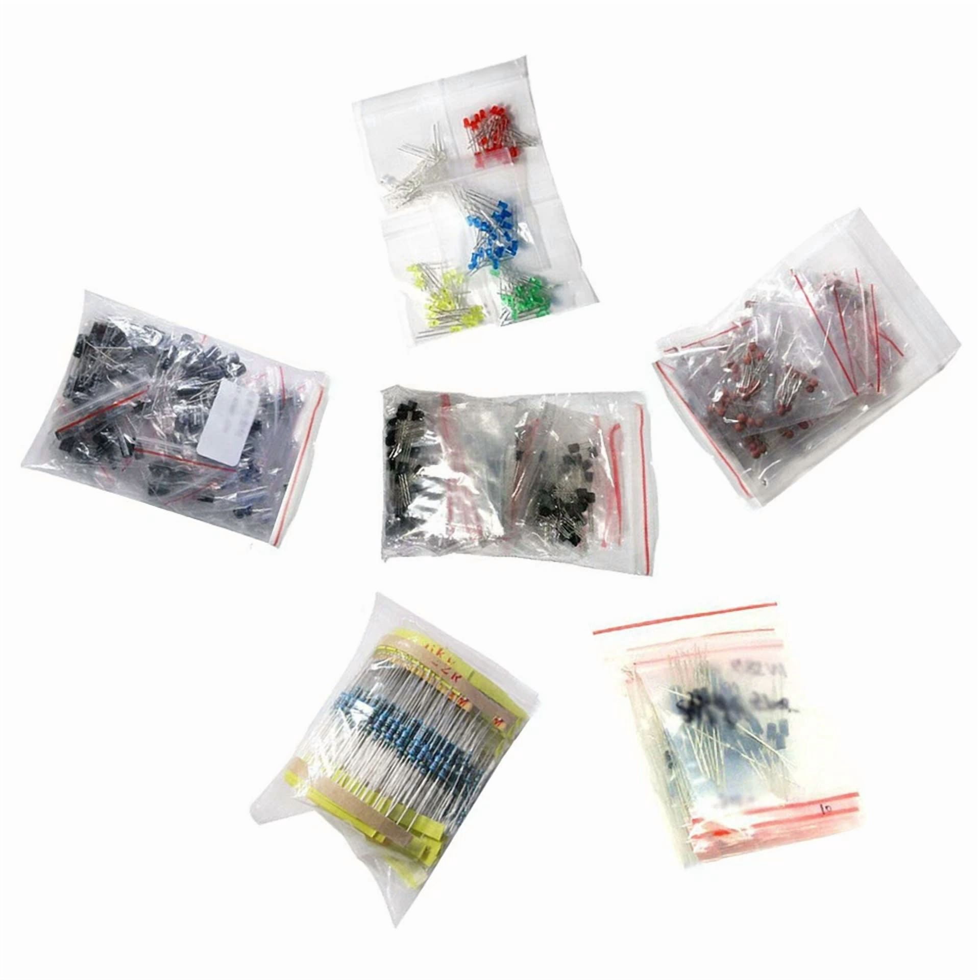 CIRCLE- 1390Pcs/Set Electronic Components Kit Basic Diodes Transistors Assortment I