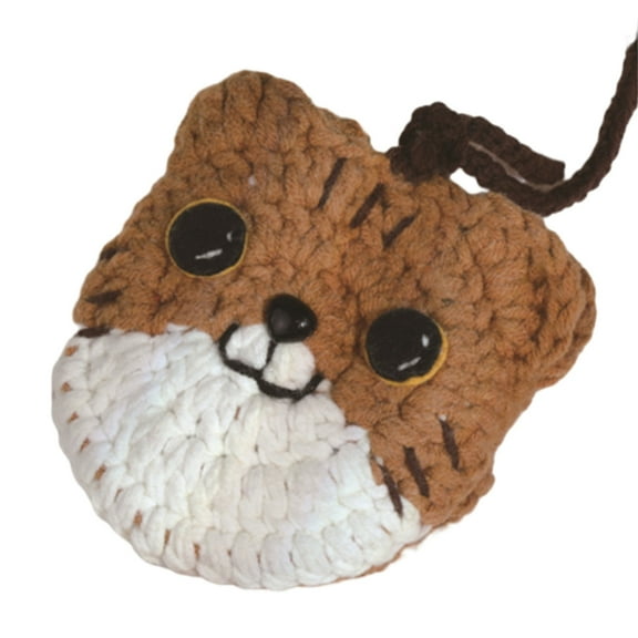 Plant Crochet Kits Beginners Crochet Kits DIY Animal Crochet Yarn Set with Crochet Hooks & Threaders for Beginners