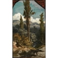 thumbnail image 2 of Vedder, Elihu 20x32 White Modern Wood Framed Museum Art Print Titled - Three Trees Italy, 2 of 4