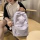 thumbnail image 3 of Mochila para Niñas Secundaria Con Lazo Al Aire Libre Color Sólido, 3 of 9