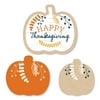 Big Dot of Happiness Happy Thanksgiving - Diy Shaped Fall Harvest Party Cut-Outs - 24 Count