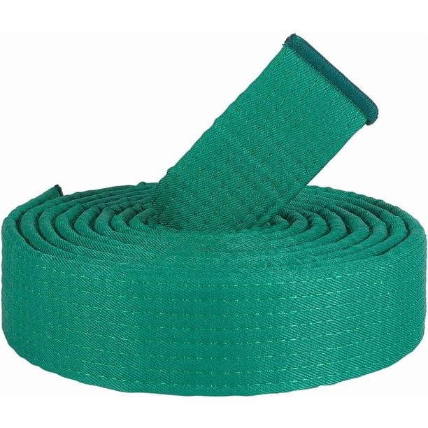 Cinturón verde de Jiu Jitsu, cinturón de poliéster para artes marciales, cinturón de judo, karate, TKD, Aikido, cinturón de clasificación universal, largo y suave, para taekwondo.