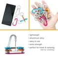 thumbnail image 4 of West Coast Paracord Aluminum Carabiner with Split Key Ring - Clip Flat Shape Mini Spring Hook Keychain Daily Life Hammocks Camping Hiking Running Accessories, 4 of 7