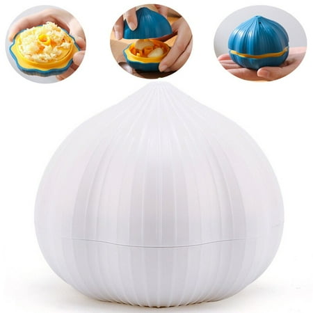 

Silver Garlic Press Slicer 2 In 1 Multifunctional Garlic Ginger Squeezer Masher Handheld Ginger Mincer Kitchen Cooking Tool