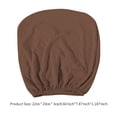 thumbnail image 2 of 2\-piece Split\-type Backrest Cover Stretchable Simple Style Chairs Sheath Dark brown, 2 of 5